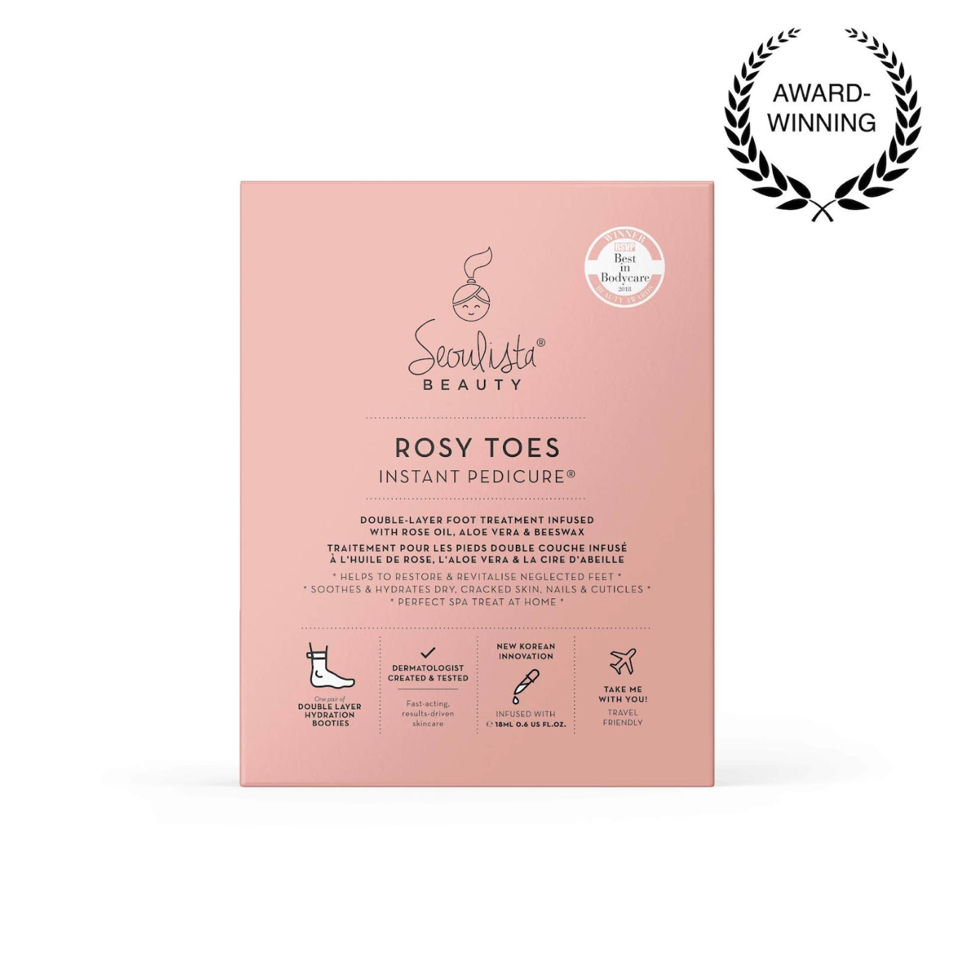 Seoulista Rosy Toes® Instant Pedicure