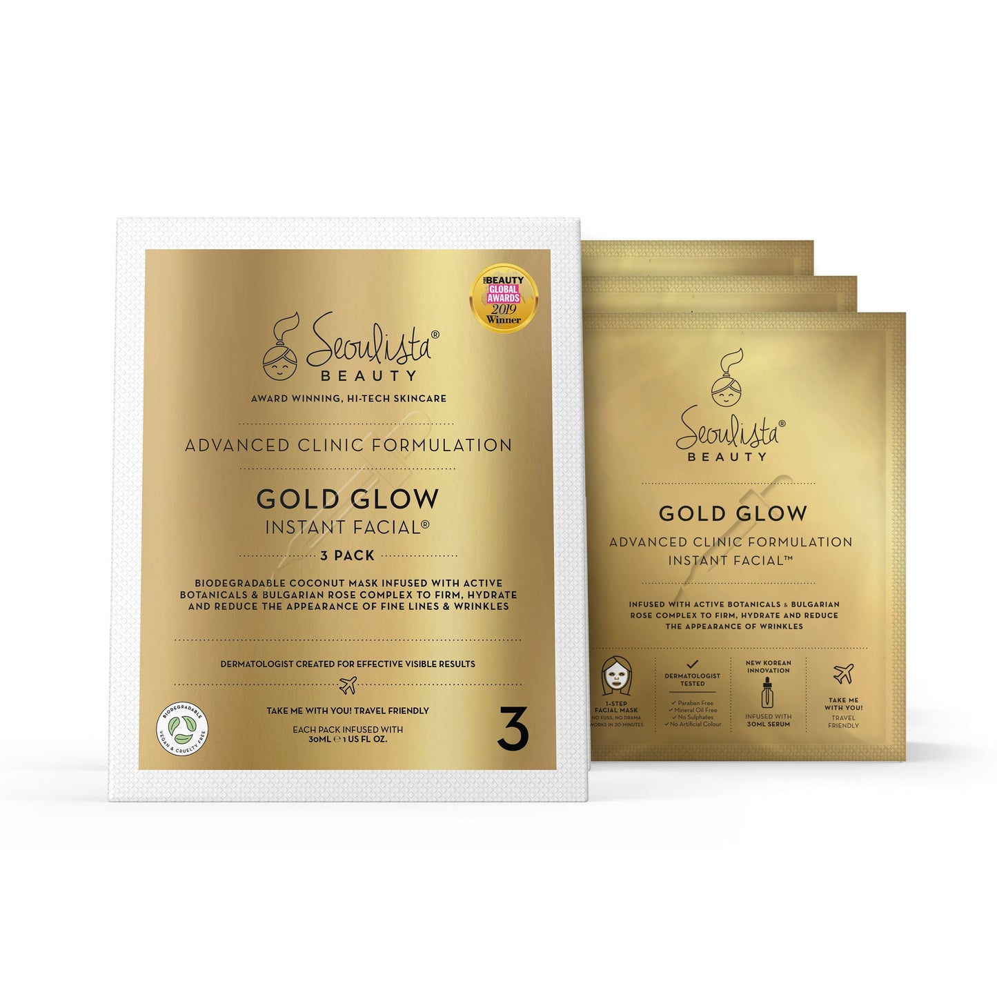 Seoulista Gold Glow Instant Facial® - Seoulista Beauty