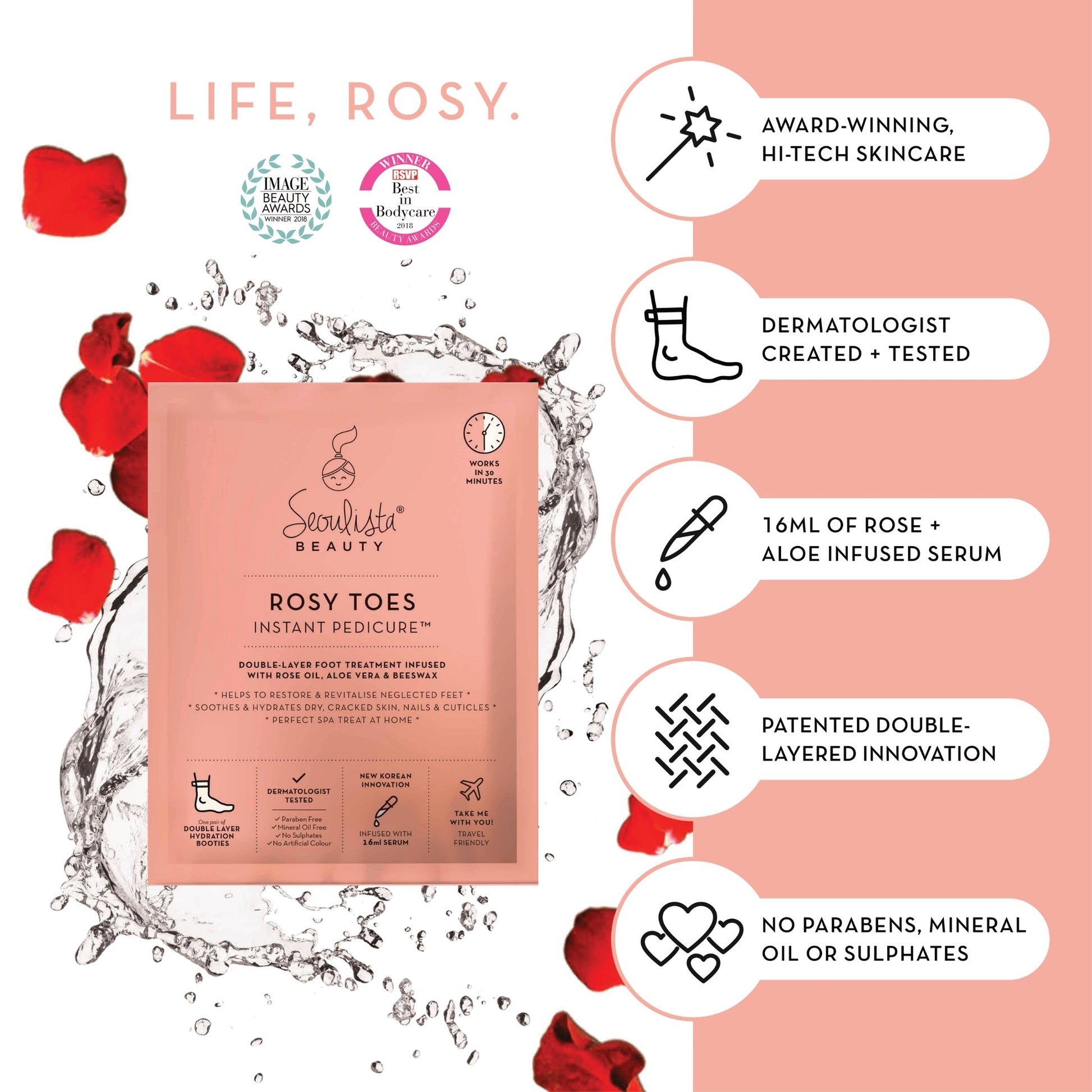 Seoulista Rosy Toes® Instant Pedicure - Seoulista Beauty